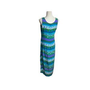 Maggie London Multi-Color Maxi Dress. Size 6